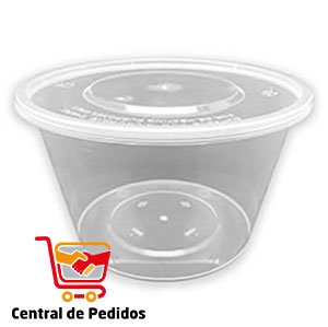 TARRINA/CUBO TRANSPARENTE TAPA 1L